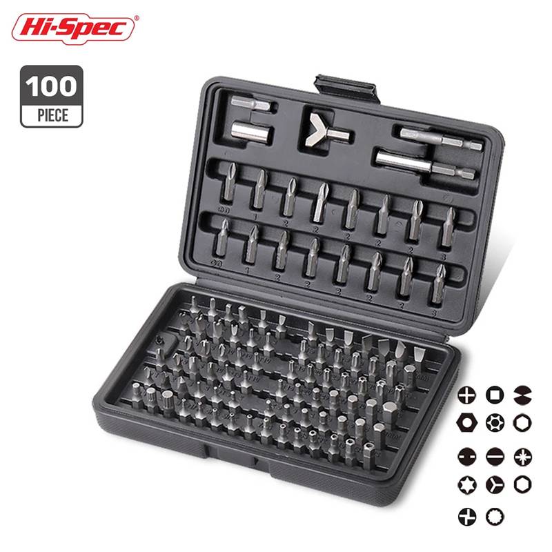 100pc Screwdriver Set with Bit Driver Tamper Proof Torq Torx Hex Star Screw Driver Bit Set for Home Appliances Repair