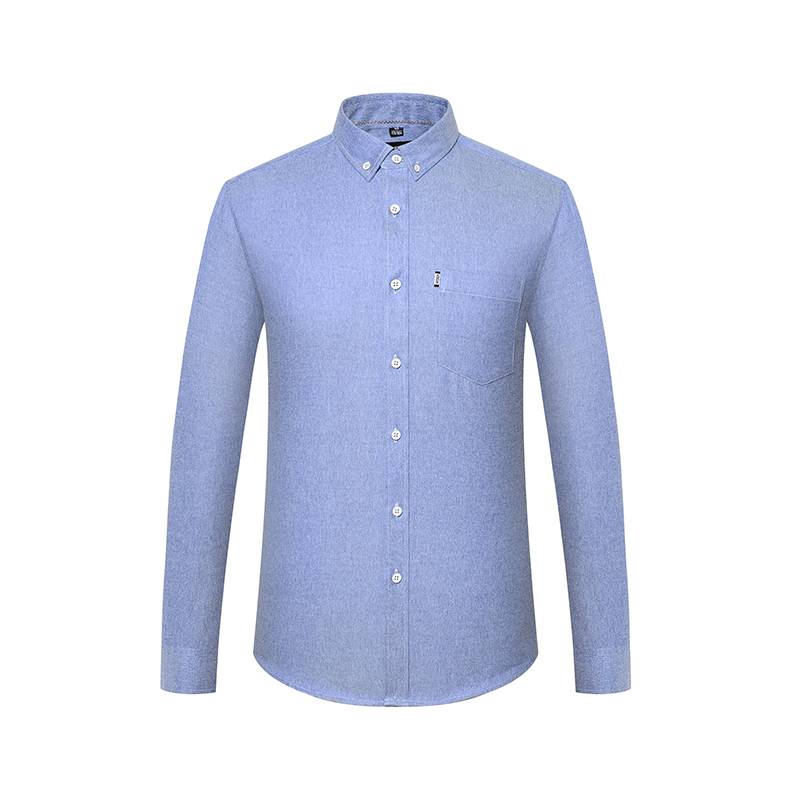 Men's Solid Color Cotton Blends Shirt