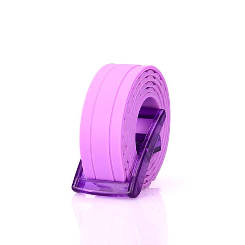 Women's Silicone Rubber Leather Belt 3.4cm /1.34inch Wide