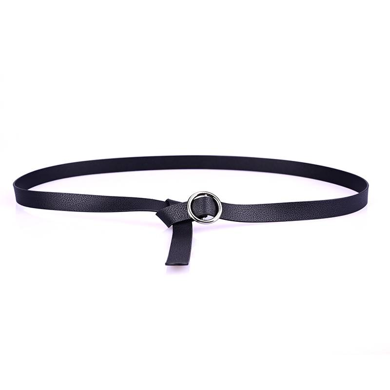 Women's PU Leather Round Circle Belt 1.4cm / 0.55inch Wide