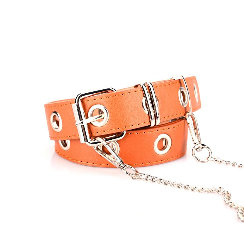 Women's PU Leather Chain Decorative Belt 3.1 cm / 1.22 Inches Wide