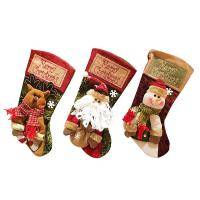Christmas Three-Dimensional Santa Snowman Gift Socks Big Size