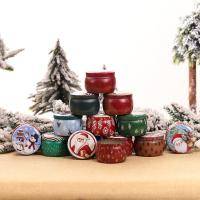 2.8x2.8x2 Inch(7x7x5cm)  Christmas Gifts Tinplate Candle Set Of 12 & 6
