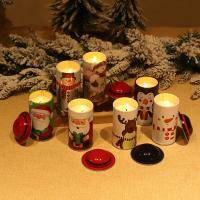 Christmas Gift  Christmas Decor Tinplate Candle With Lid Set Of 15 & 4