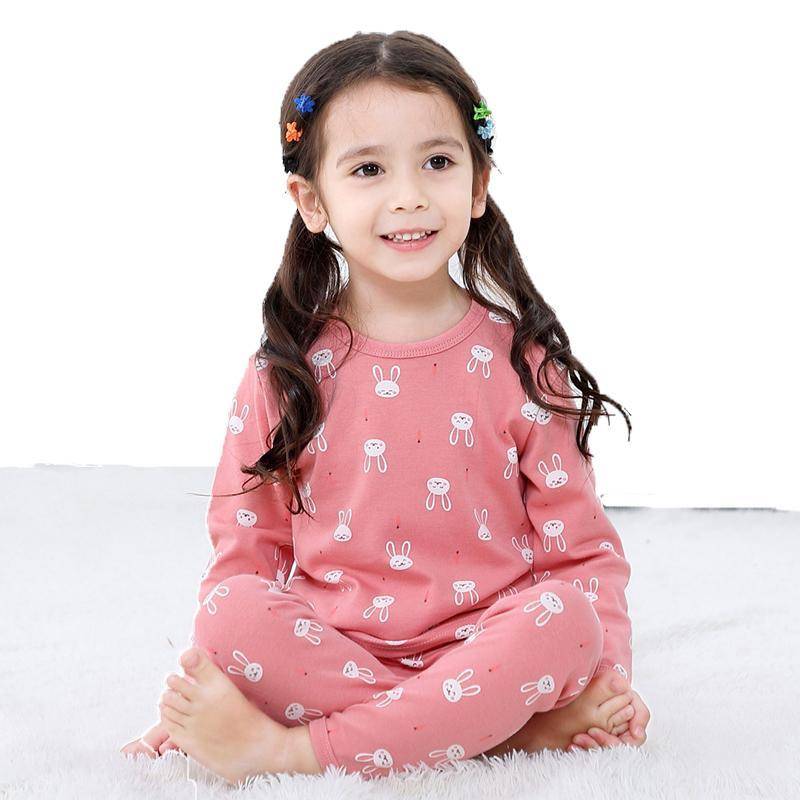 Children's Thick Warm Soft 100% Cotton Long Johns Set