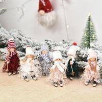 Christmas Decoration Ski Doll Set Of 6