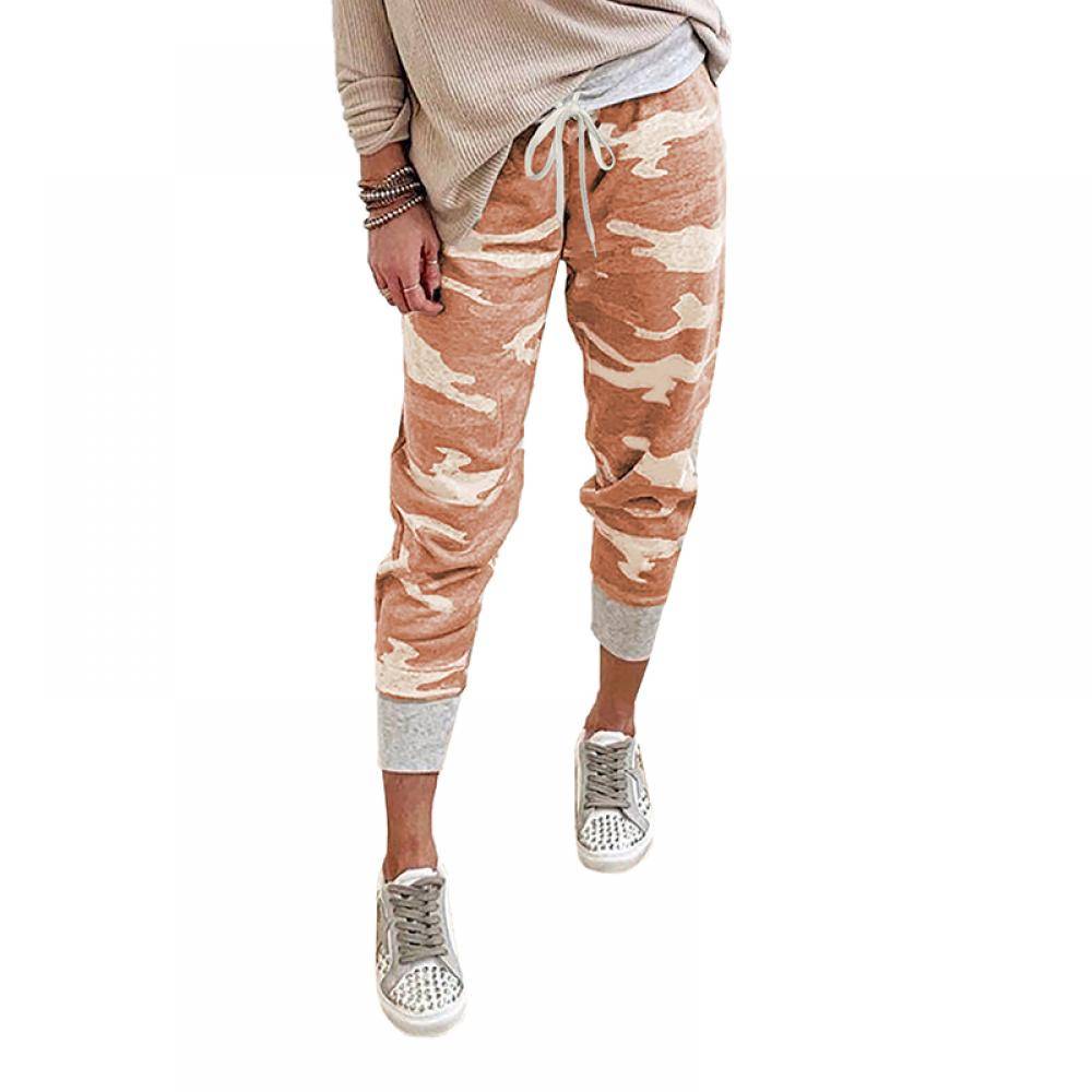 Women's Camo Print Knit Sport Pants
