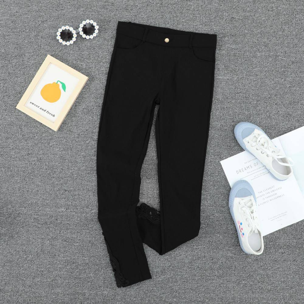 Women's Solid Color Side Hollow Pattern Legging Comfy Lounge Pants 
