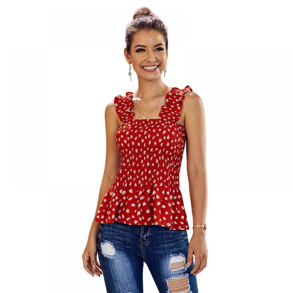 Women's Floral Smock Tank 